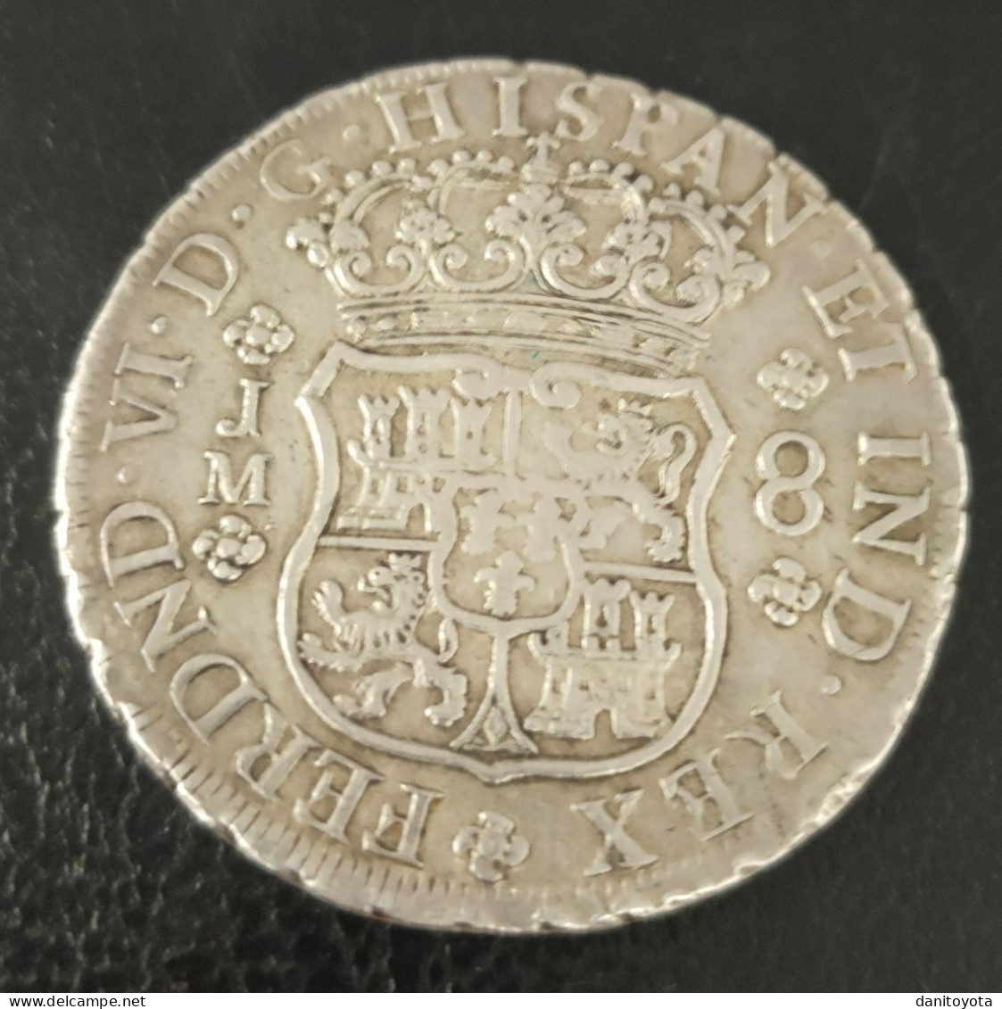 ESPAÑA. AÑO 1759. FERNANDO VI.  8 REALES PLATA LIMA JM. PESO 27 GR.  REF A/F - Provincial Currencies
