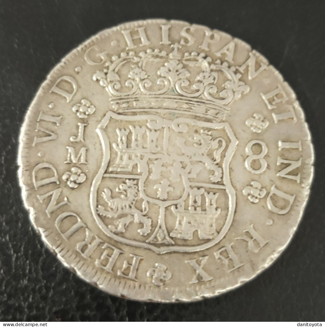 ESPAÑA. AÑO 1759. FERNANDO VI.  8 REALES PLATA LIMA JM. PESO 27 GR.  REF A/F - Monedas Provinciales