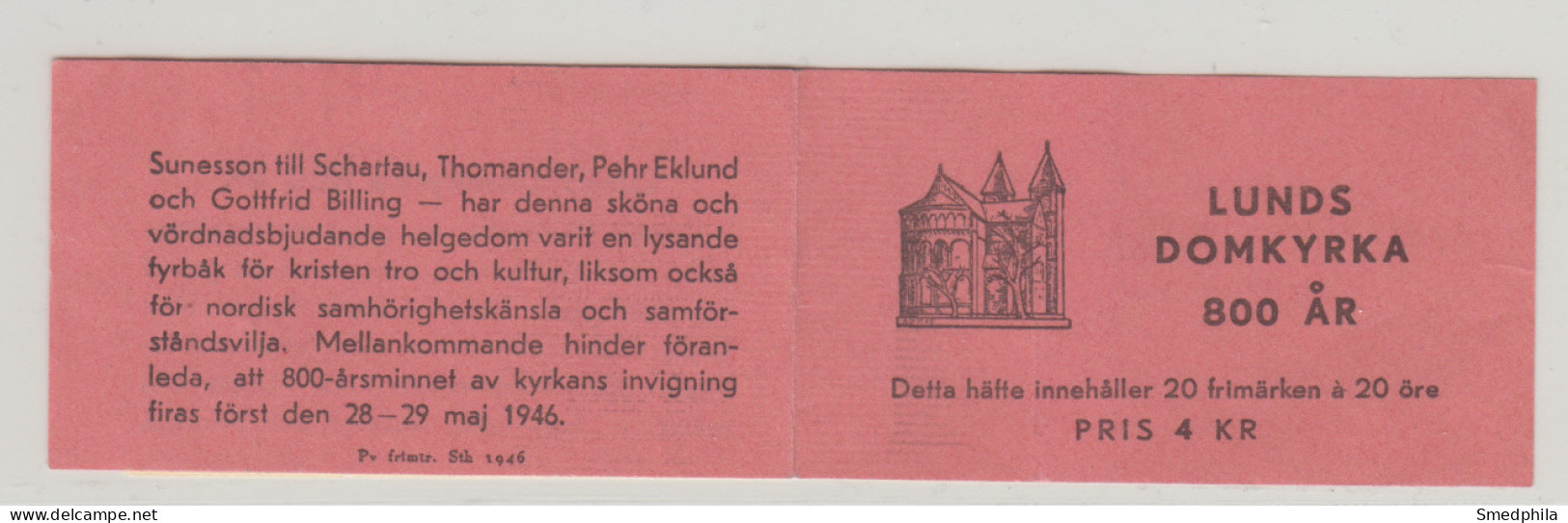 Sweden Booklet 1946 - Facit 77 MNH ** - 1904-50