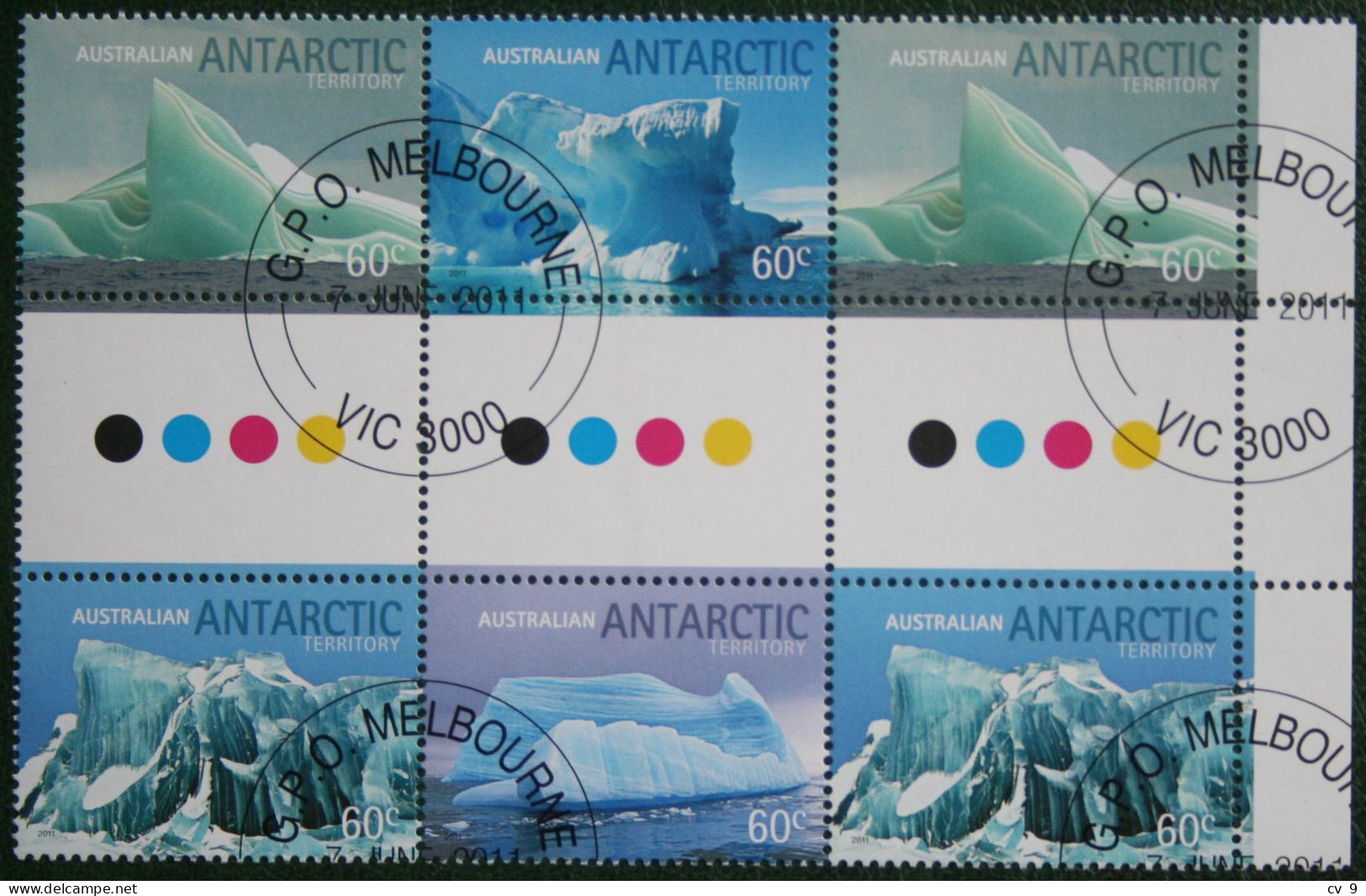 LANDSCAPES Icebergs 2011 Mi - Used Gebruikt Oblitere Australia Australien Australian Antarctic Territory AAT - Gebraucht