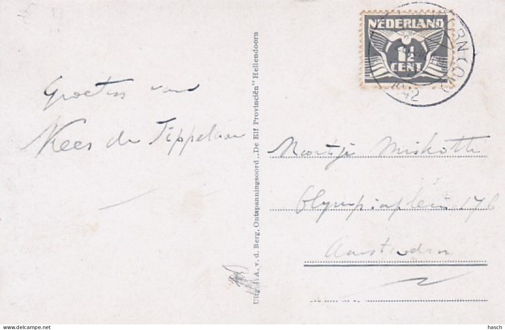 4822481Hellendoorn, Ontspanningsoord ,,De Elf Provinciën’’ J. A. V.d. Berg. 1942. - Hellendoorn