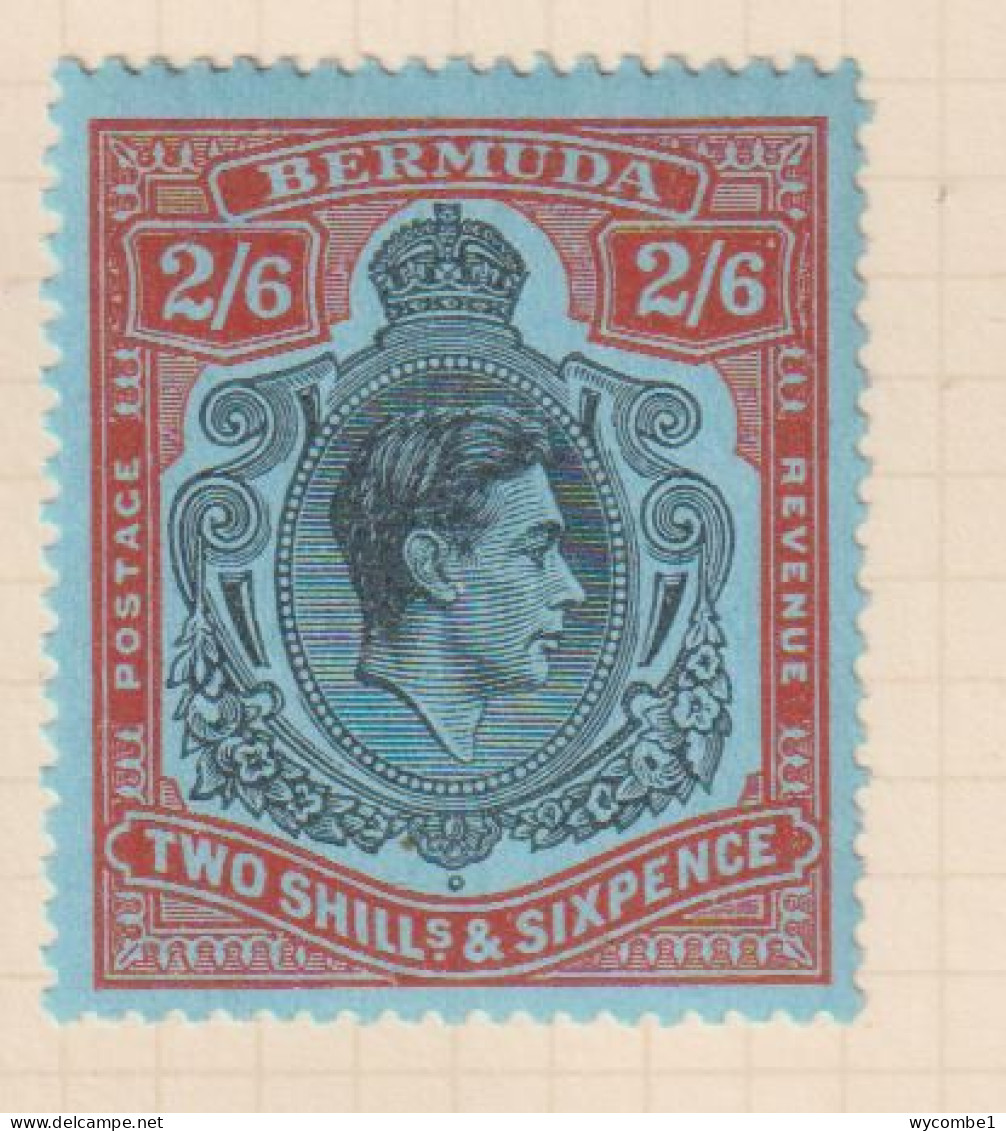 BERMUDA  - 1938-53 George VI Definitive Wmk Mult Script CA 2s6d (SG117b) Hinged Mint - Bermuda