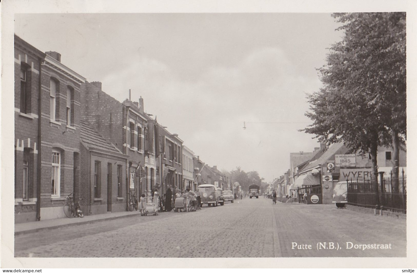 PUTTE KAPELLEN 1955 DORPSSTRAAT VW-BUS CAFÉ VRACHTWAGEN - UITG. MARCUS DE NIEUWE WINKEL - Kapellen