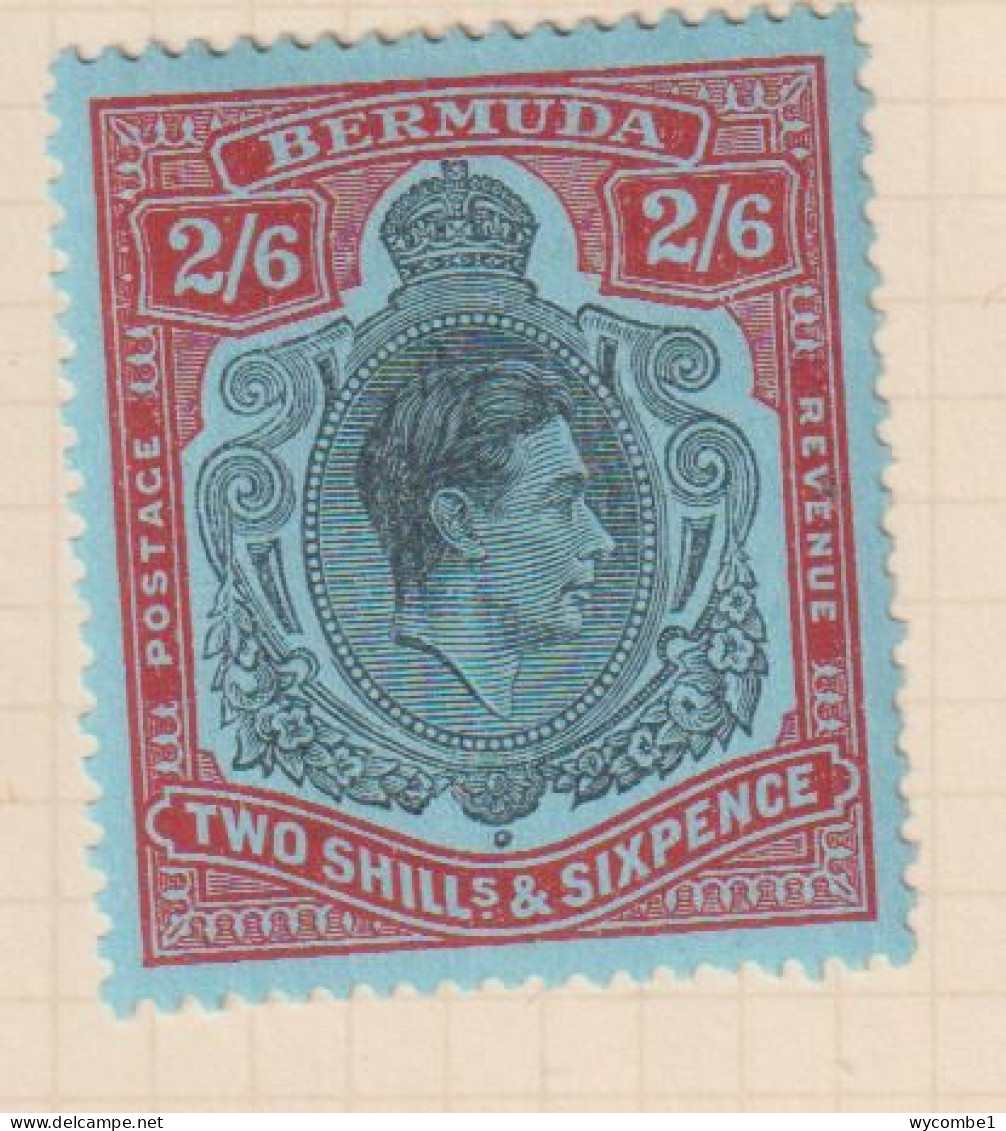 BERMUDA  - 1938-53 George VI Definitive Wmk Mult Script CA 2s6d (SG117c) Hinged Mint - Bermuda