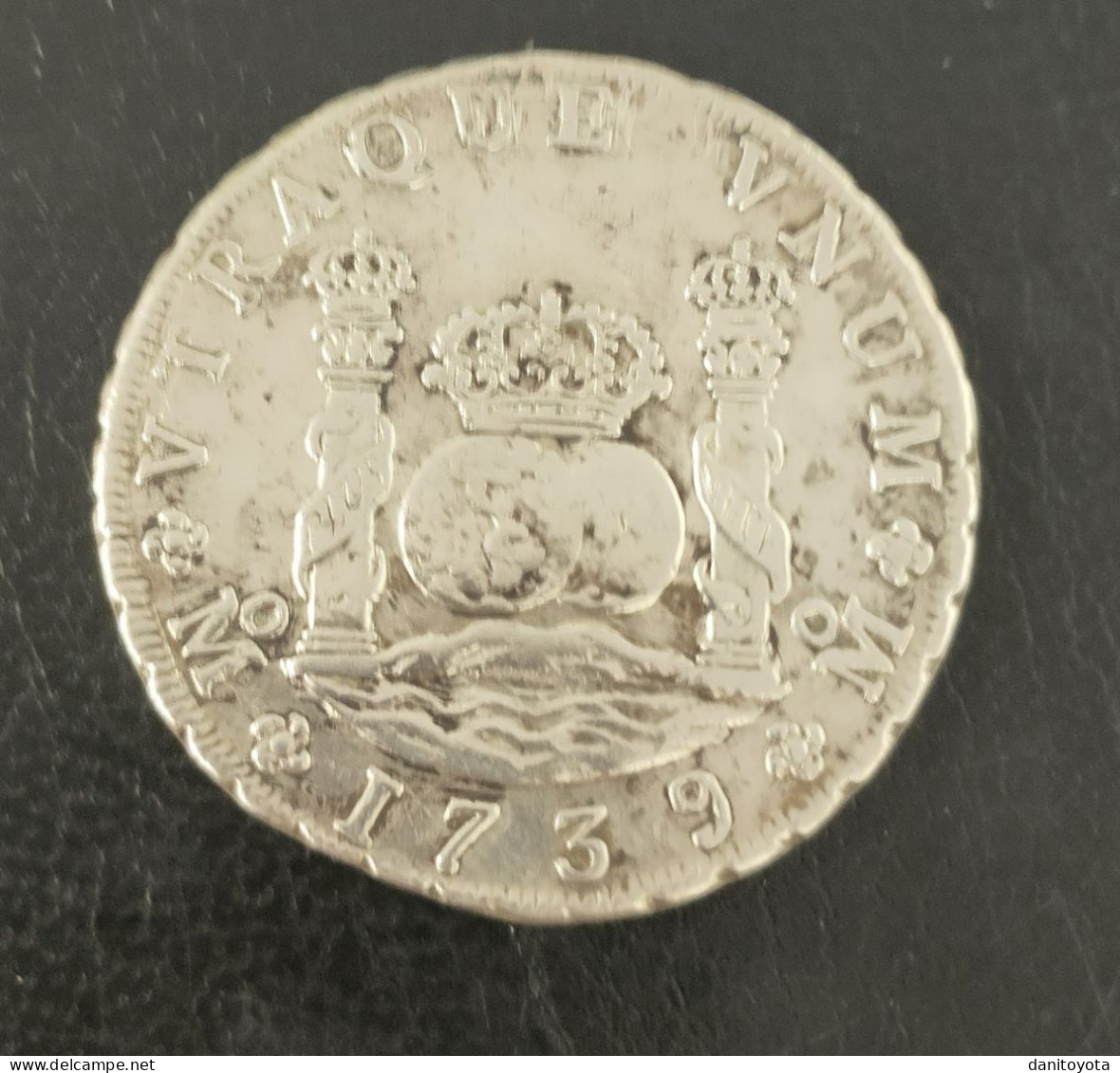 ESPAÑA. AÑO 1739. FELIPE V. 8 REALES PLATA MEXICO MF. PESO 26.5 GR.  REF A/F - Provinciale Munten