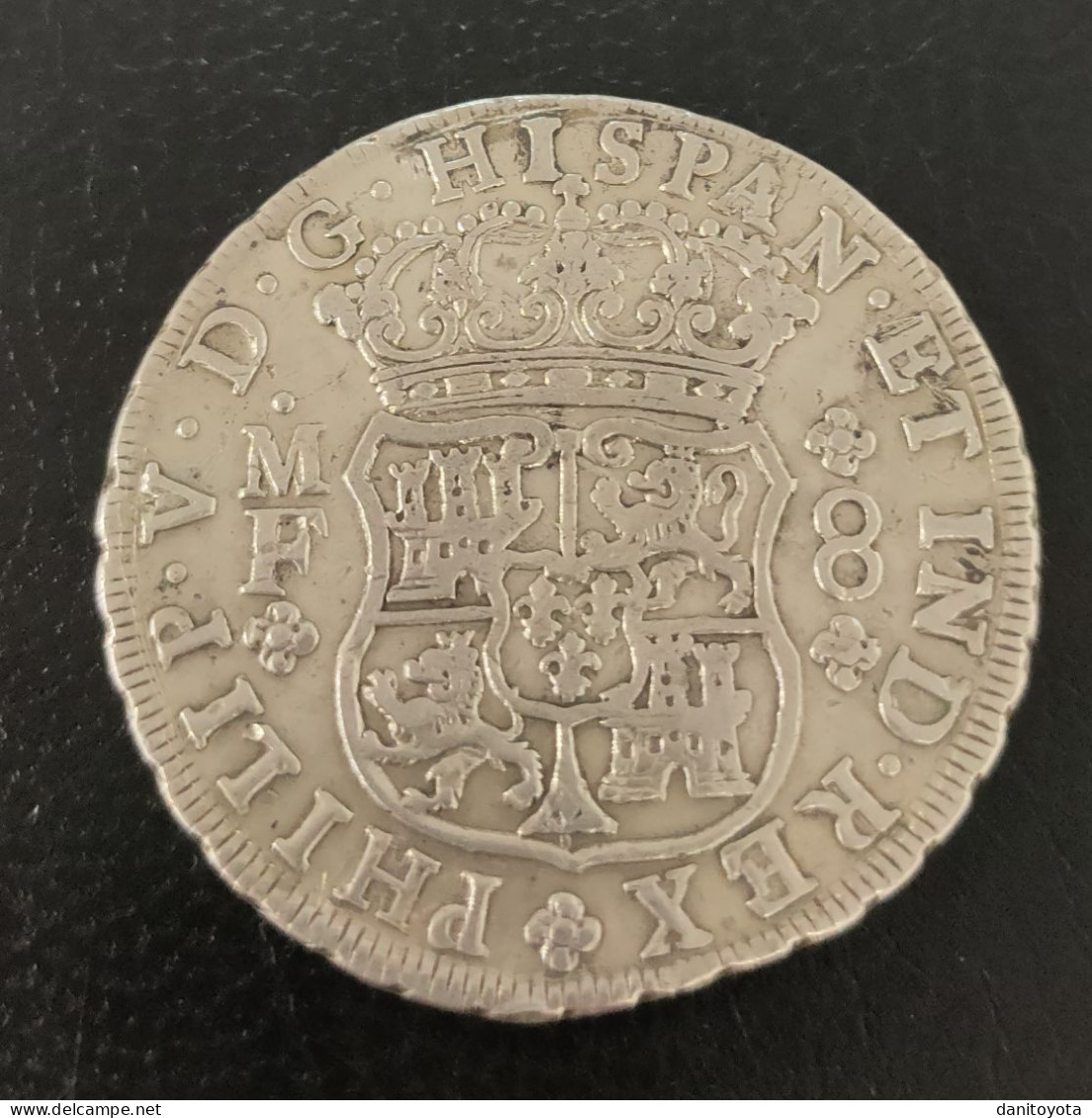 ESPAÑA. AÑO 1739. FELIPE V. 8 REALES PLATA MEXICO MF. PESO 26.5 GR.  REF A/F - Monedas Provinciales