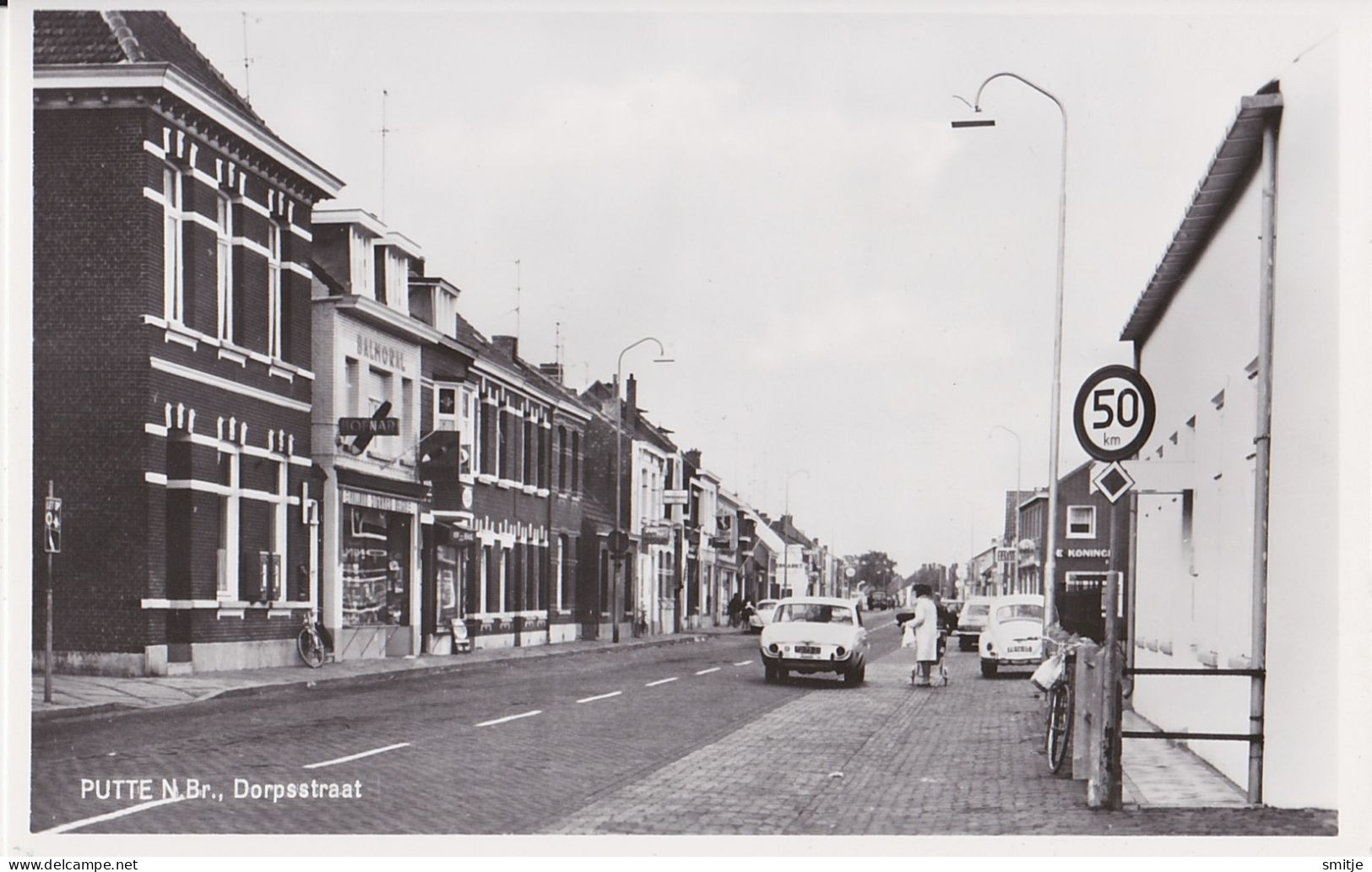 PUTTE KAPELLEN 1966 DORPSSTRAAT AUTO'S VW-KEVER WINKEL RECLAME HOFNAR - UITG. SIGARENMAGAZIJN - Kapellen