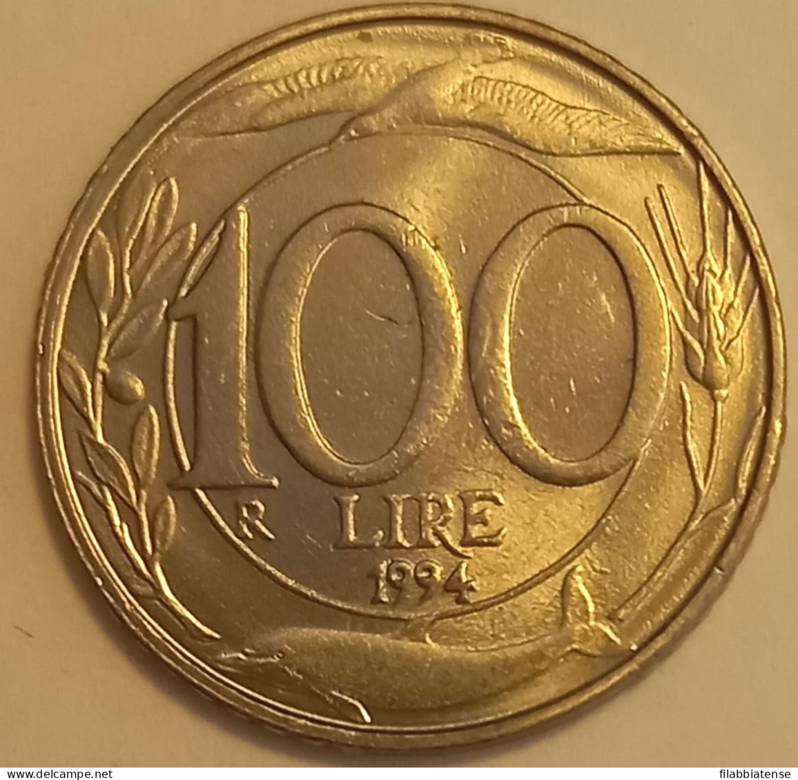 1994 - Italia 100 Lire   ----- - 100 Liras