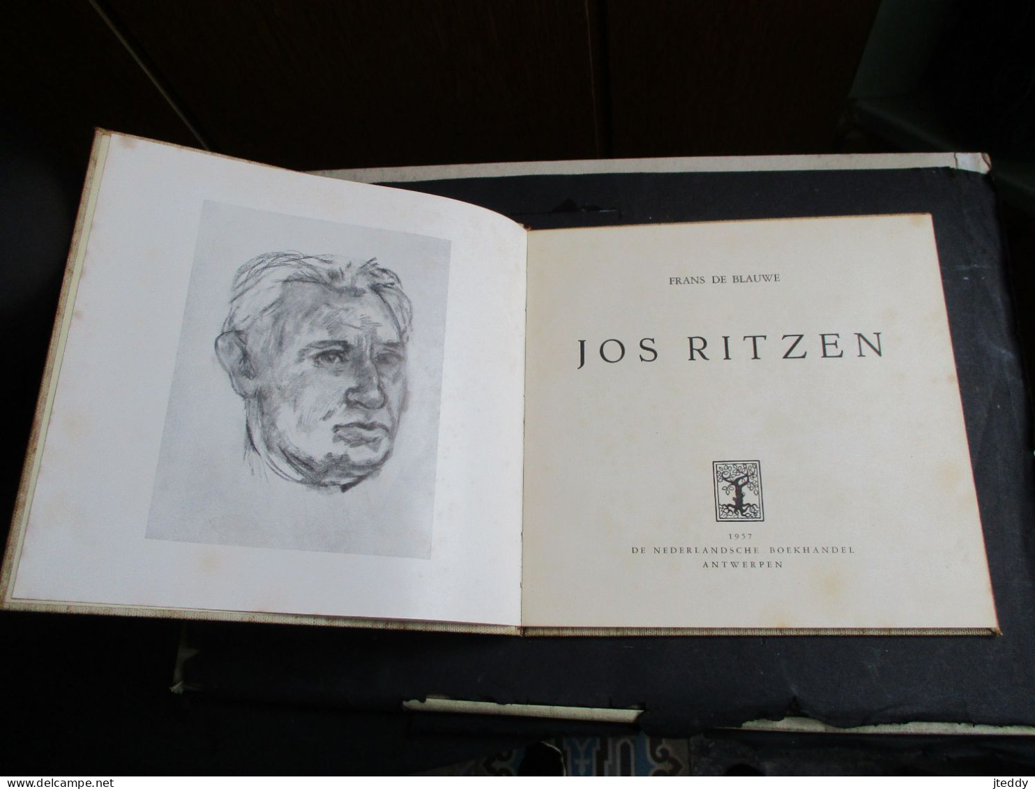 Oud  Origineel Boek    Door Frans DE  Blauwe --  1957   De Nederlandsche  Boekhandel  Antwerpen     JOS   RITZEN - Antique