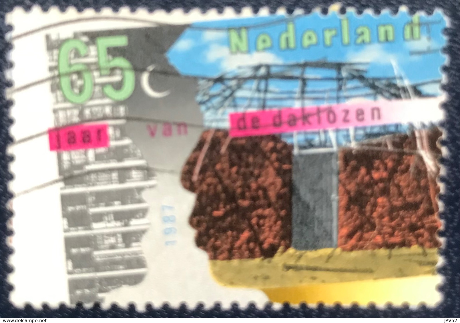 Nederland - C1/11 - 1987 - (°)used - Michel 1311 - Internationaal Jaar Van Onderdak Voor Daklozen - Gebruikt