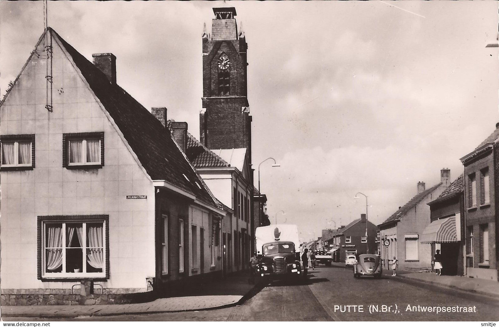 PUTTE KAPELLEN 1968 ANTWERPSESTRAAT OMG. GRENS VRACHTWAGEN VW-KEVER KERK - UITG. SLUYTS-HOENDERVANGERS - Kapellen