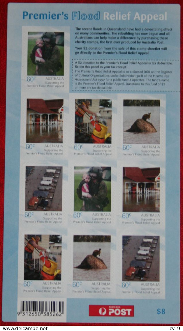 Premier's Flood Relief Charity 2011 Mi ? POSTFRIS MNH ** Australia Australien Australie - Nuevos