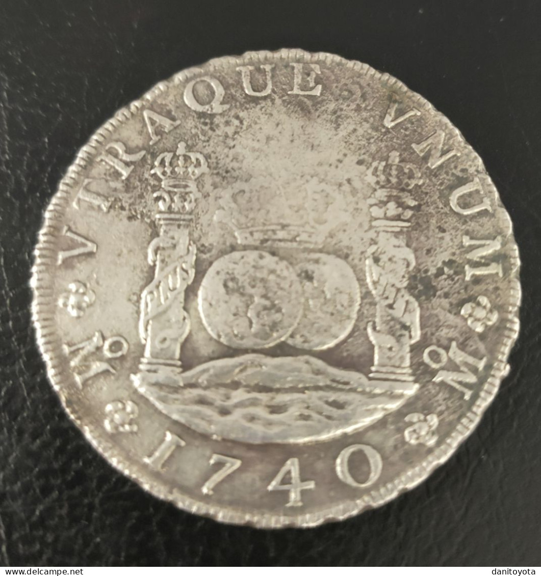 ESPAÑA. AÑO 1740. FELIPE V. 8 REALES PLATA MEXICO MF. PESO 26.04 GR. REF A/F - Monedas Provinciales