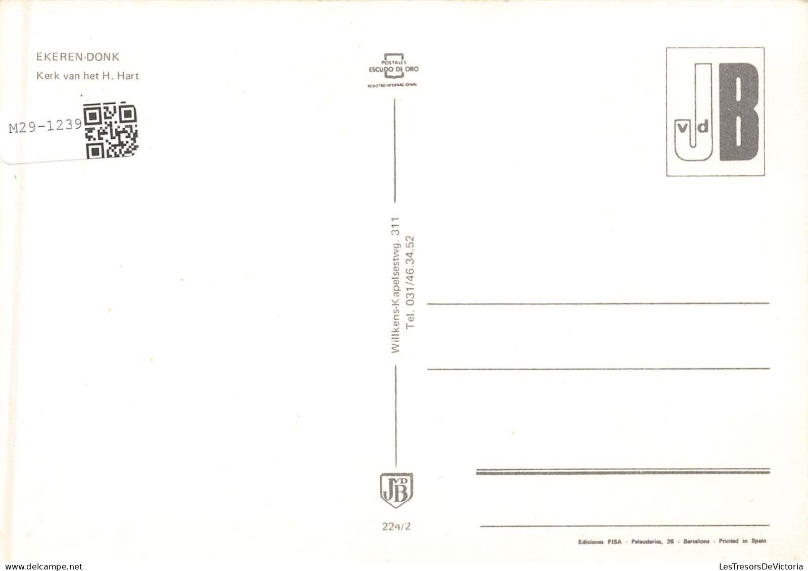 BELGIQUE - Ekeren - Église Du Sacré-Cœur- Carte Postale - Otros & Sin Clasificación