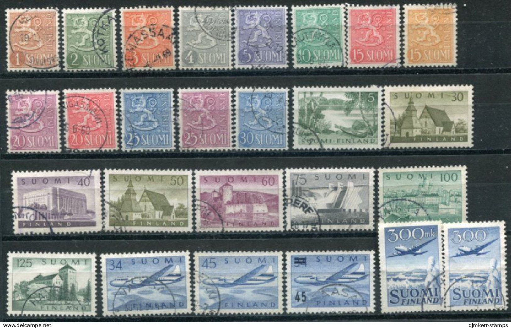 FINLAND 1950-1961 Definitives Complete Used. - Used Stamps