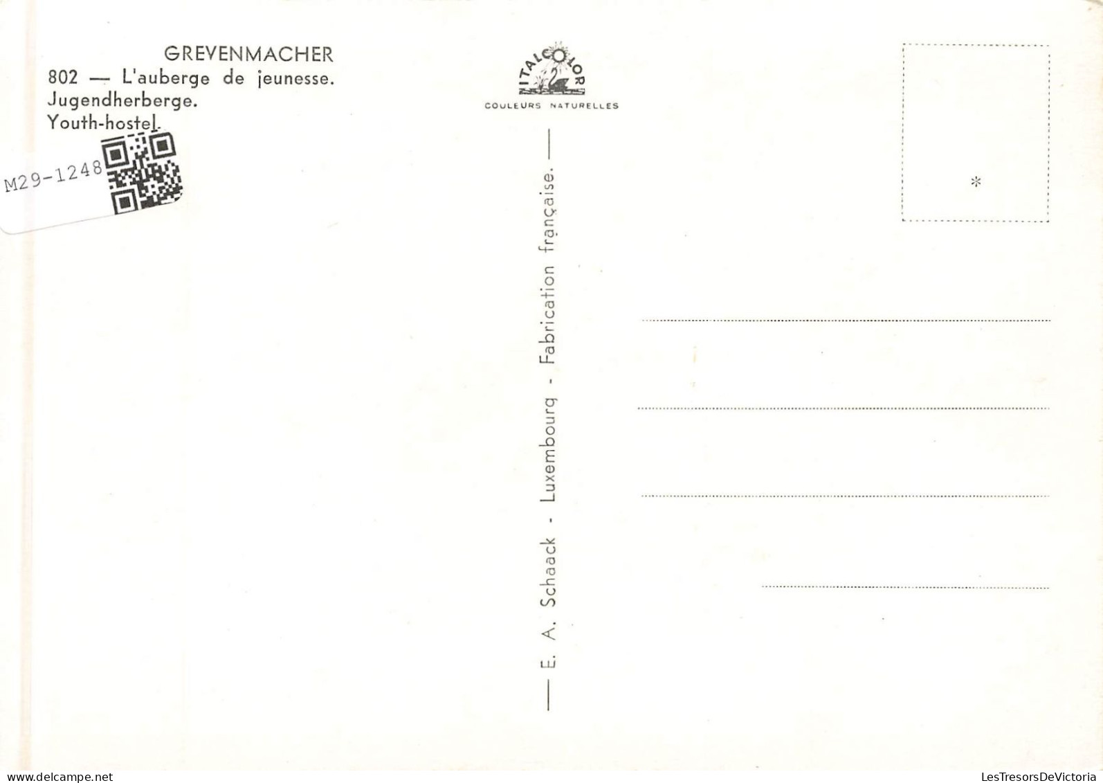 LUXEMBOURG - Grevenmacher - L'auberge De Jeunesse - Carte Postale - Autres & Non Classés