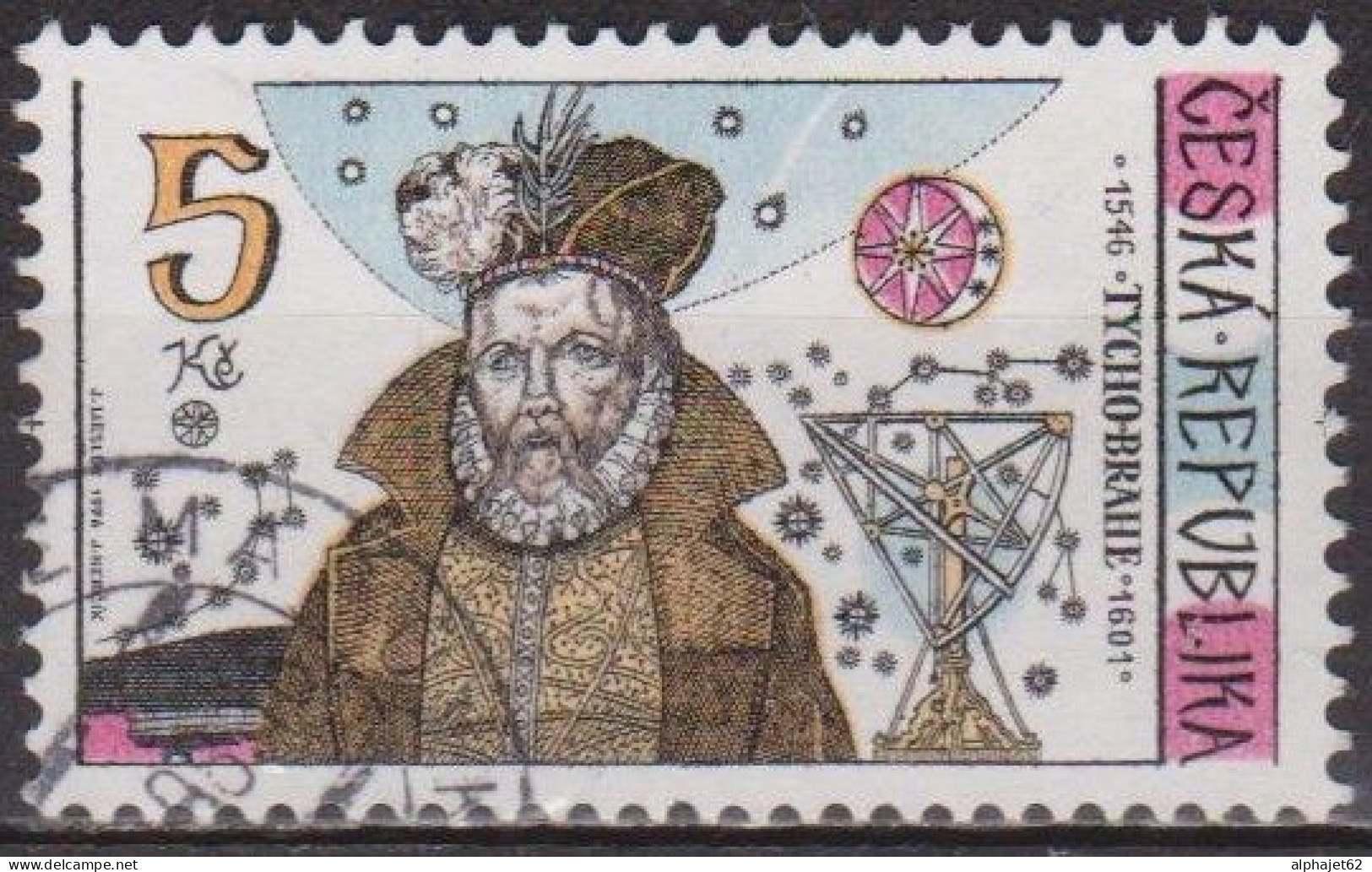 Sciences - TCHEQUIE - REPUBLIQUE TCHEQUE - Astronome Danois T. Brahe - N° 123 - 1996 - Used Stamps