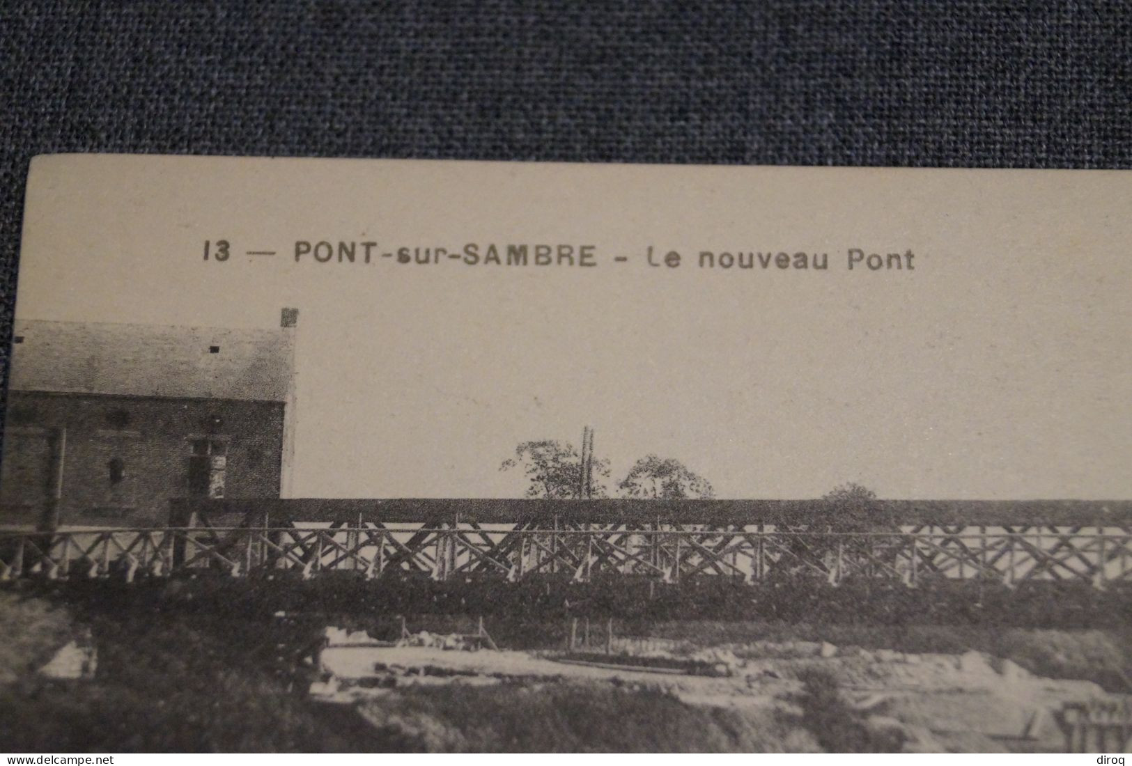 Très Belle Ancienne Carte De Pont Sur Sambre,1920,le Nouveau Pont - Sonstige & Ohne Zuordnung
