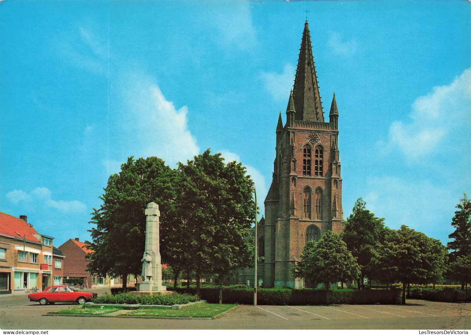 BELGIQUE - Langemark - Église Saint-Paul - Carte Postale - Langemark-Poelkapelle
