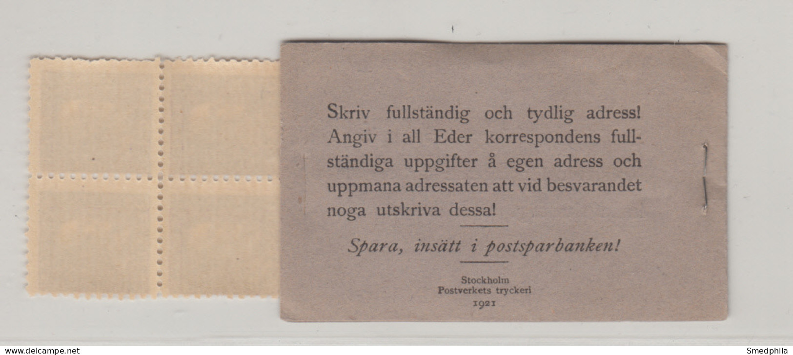 Sweden Booklet 1921 - Facit 16 O MNH ** - 1904-50