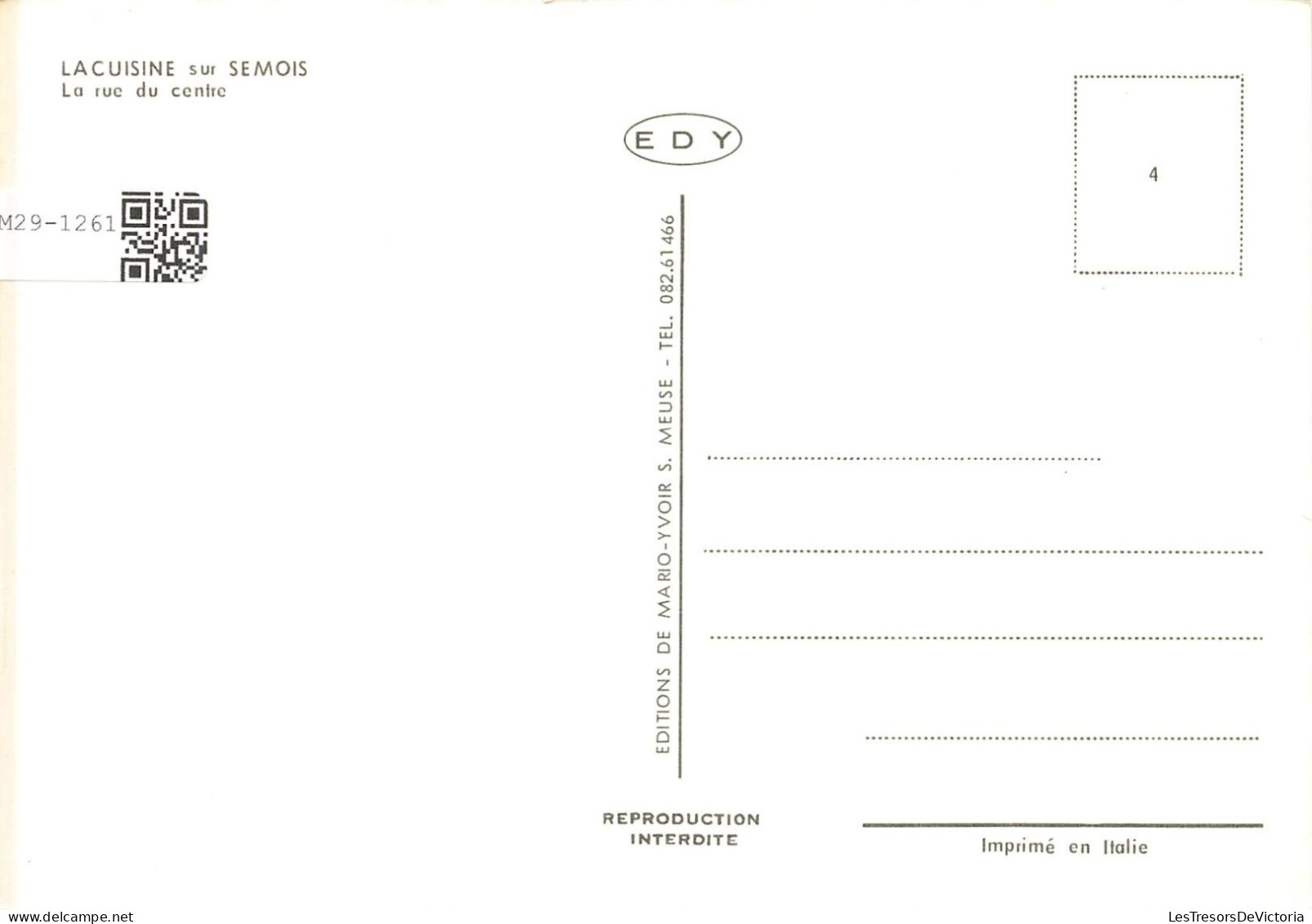 BELGIQUE - Lacuisine Sur Semois - La Rue Du Centre - Carte Postale - Sonstige & Ohne Zuordnung