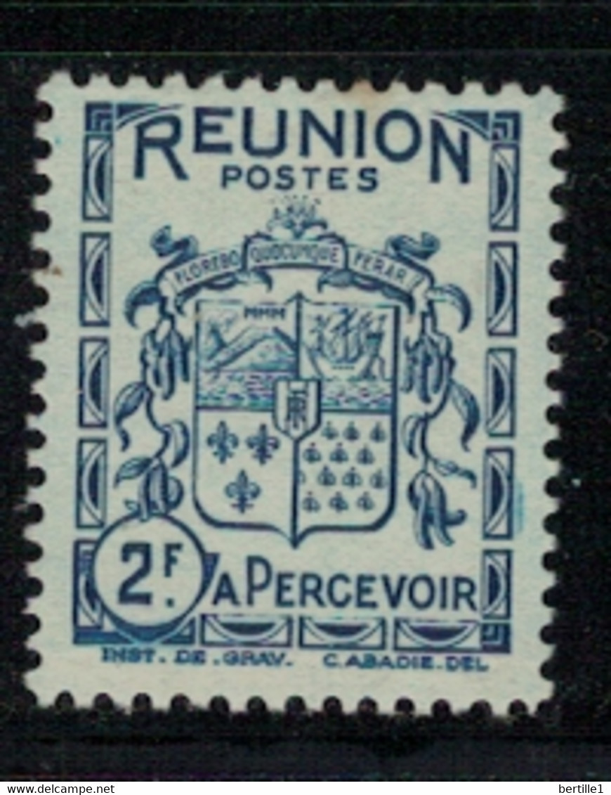 REUNION        N°  YVERT  TAXE 24 NEUF AVEC CHARNIERES      ( CHARN   01/ 17 ) - Portomarken