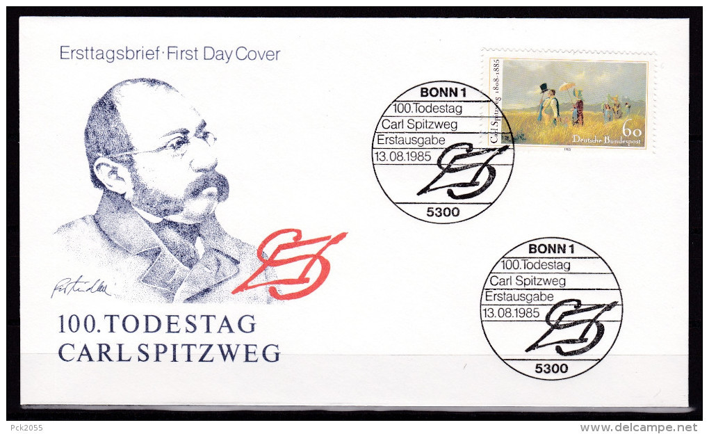 BRD FDC 1985 Nr.1258  100 Todestag Von Carl Spitzweg (d1484) Günstige Versandkosten - 1981-1990