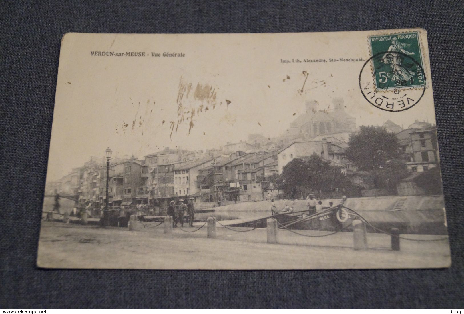 Très Belle Ancienne Carte Postale, Verdun Sur Meuse 1908 ,vue Générale - Verdun