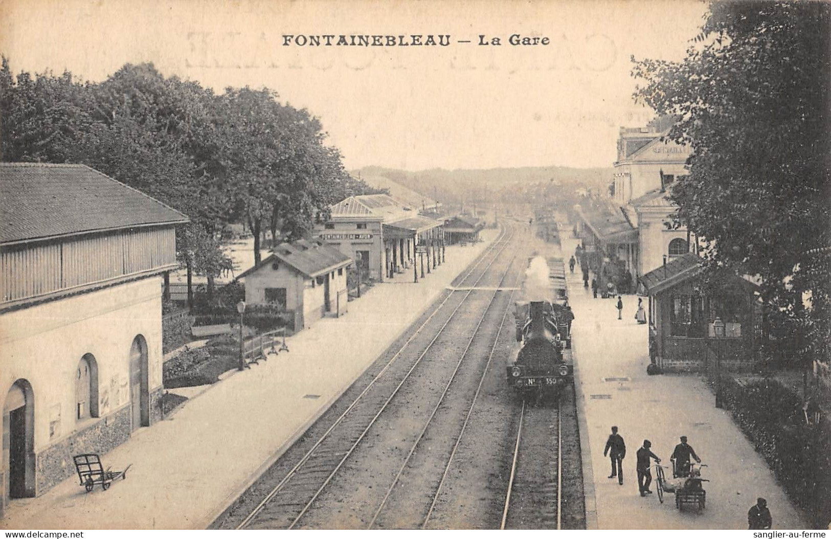 CPA 77 FONTAINEBLEAU / LA GARE - Fontainebleau