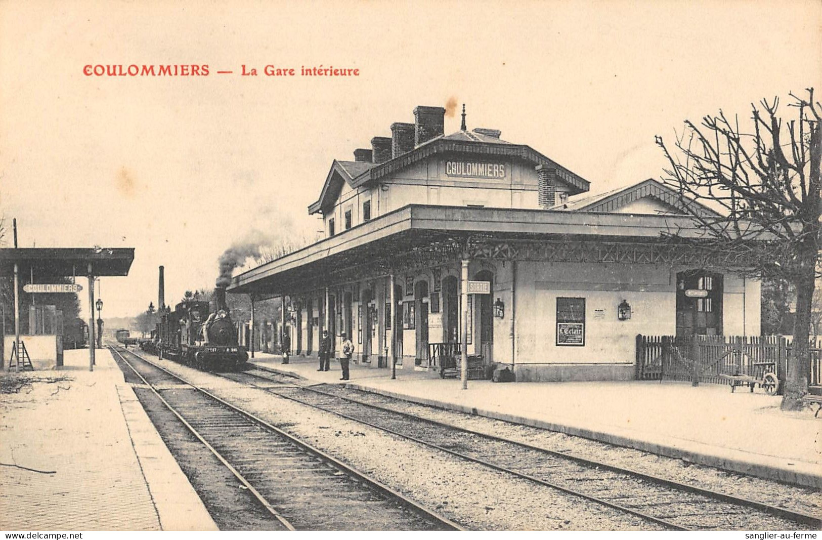CPA 77 COULOMMIERS / LA GARE INTERIEURE - Coulommiers