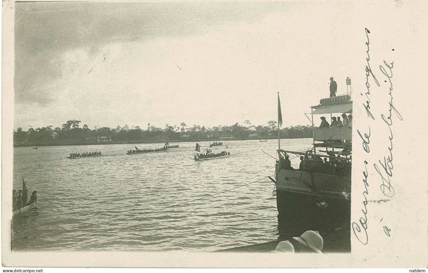 CONGO BELGE, Carte-photo, Stanleyville, Course De Pirogues En 1927, Affranchie à Kindu - Congo Belge