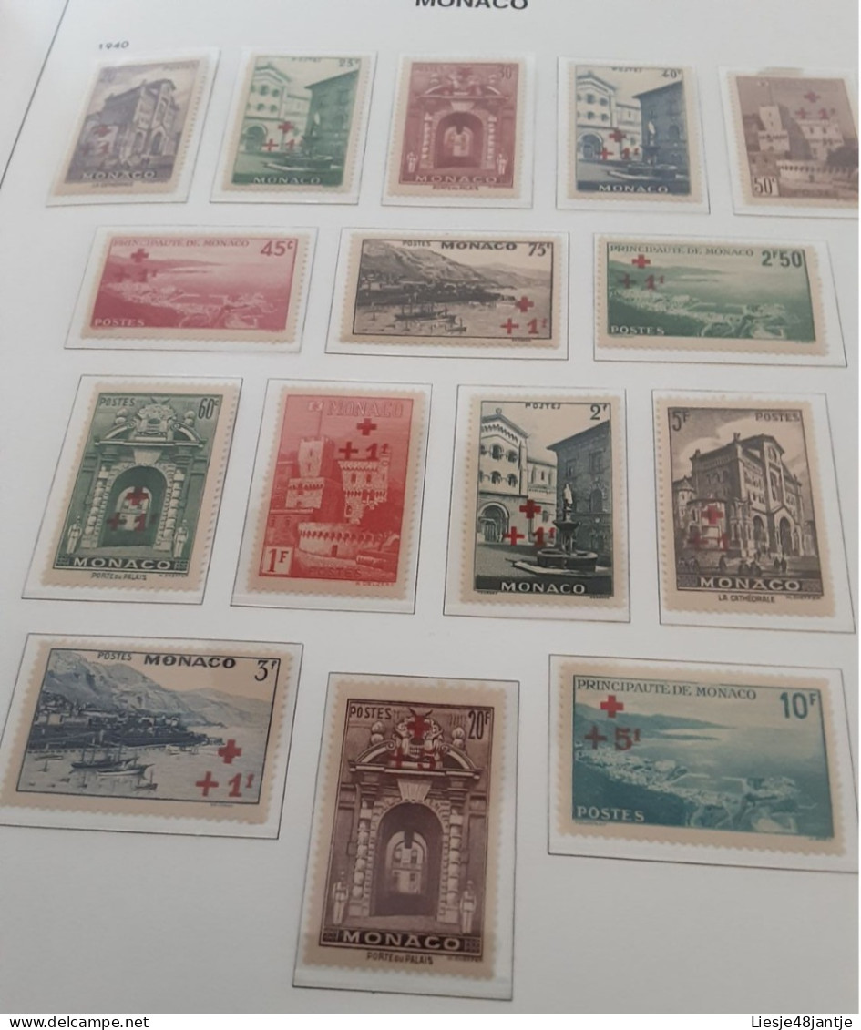 MONACO EXCEPTIONELE COLLECTIE 1885 TOT 2023  XX/X HELEMAAL COMPLEET. ALLES IN 6 DAVO LUX ALBUMS    . - Colecciones & Series