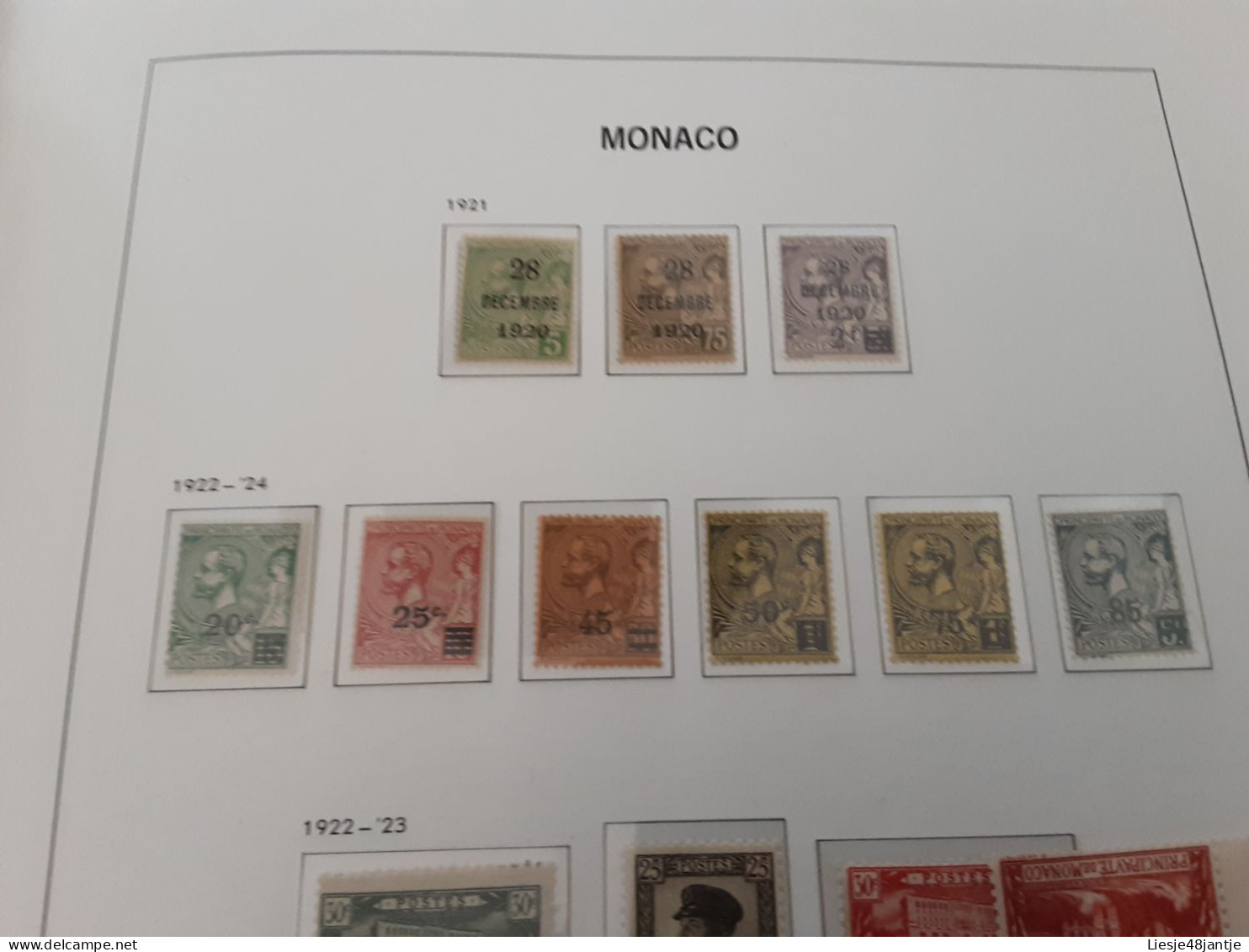 MONACO EXCEPTIONELE COLLECTIE 1885 TOT 2023  XX/X HELEMAAL COMPLEET. ALLES IN 6 DAVO LUX ALBUMS    .