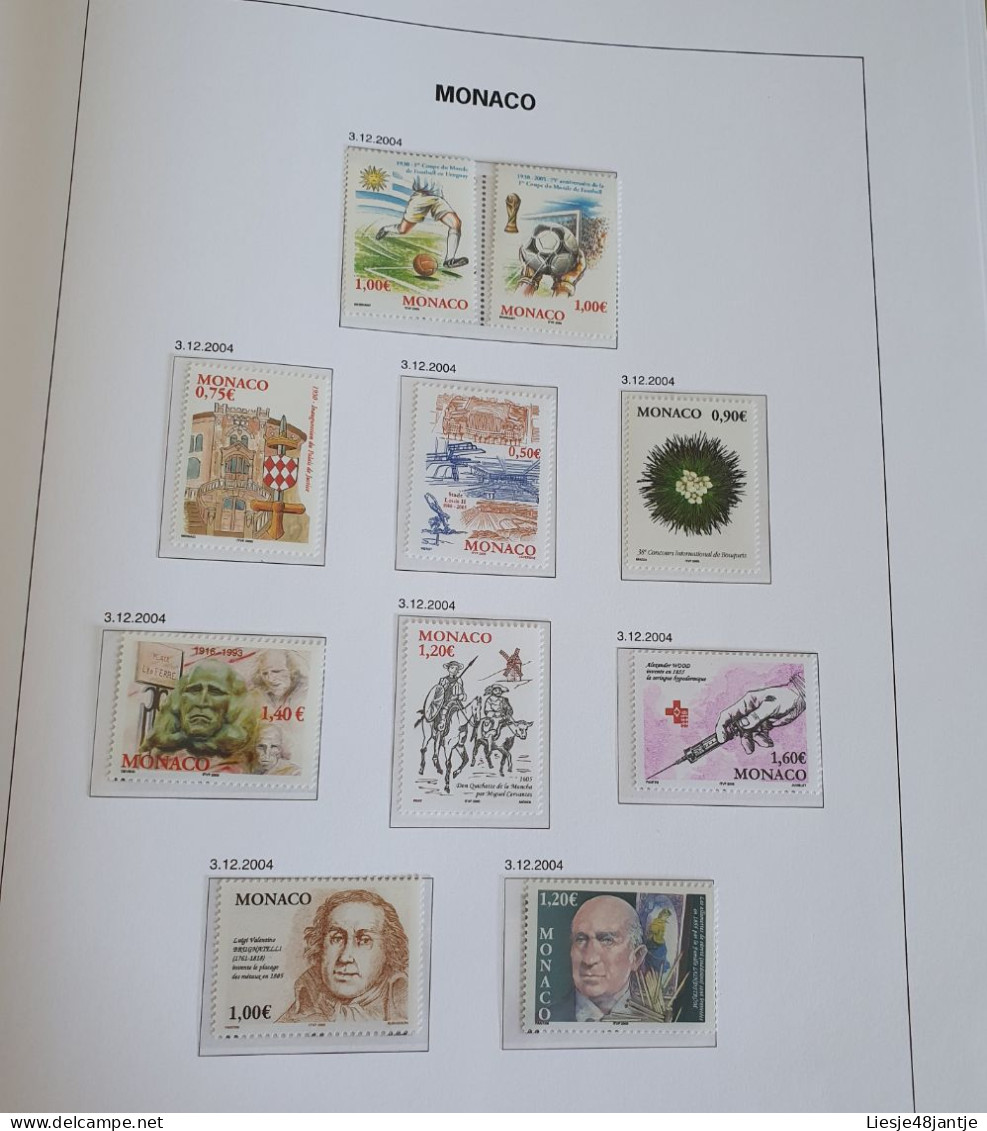 MONACO EXCEPTIONELE COLLECTIE 1885 TOT 2023  XX/X HELEMAAL COMPLEET. ALLES IN 6 DAVO LUX ALBUMS    .