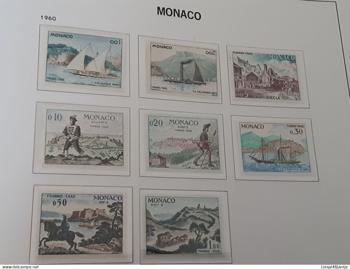 MONACO EXCEPTIONELE COLLECTIE 1885 TOT 2023  XX/X HELEMAAL COMPLEET. ALLES IN 6 DAVO LUX ALBUMS    .