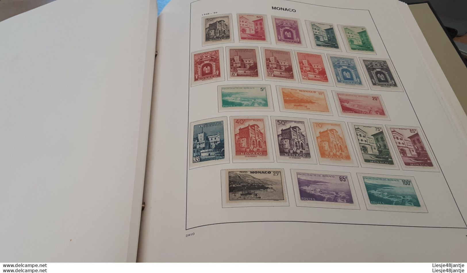 MONACO EXCEPTIONELE COLLECTIE 1885 TOT 2023  XX/X HELEMAAL COMPLEET. ALLES IN 6 DAVO LUX ALBUMS    .