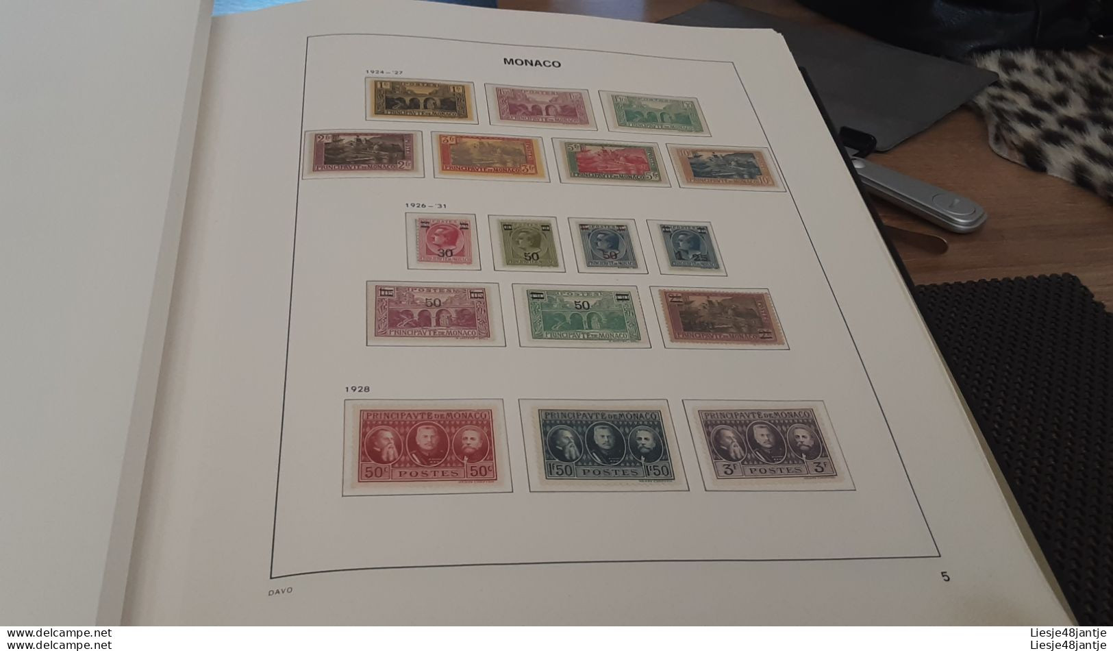 MONACO EXCEPTIONELE COLLECTIE 1885 TOT 2023  XX/X HELEMAAL COMPLEET. ALLES IN 6 DAVO LUX ALBUMS    .