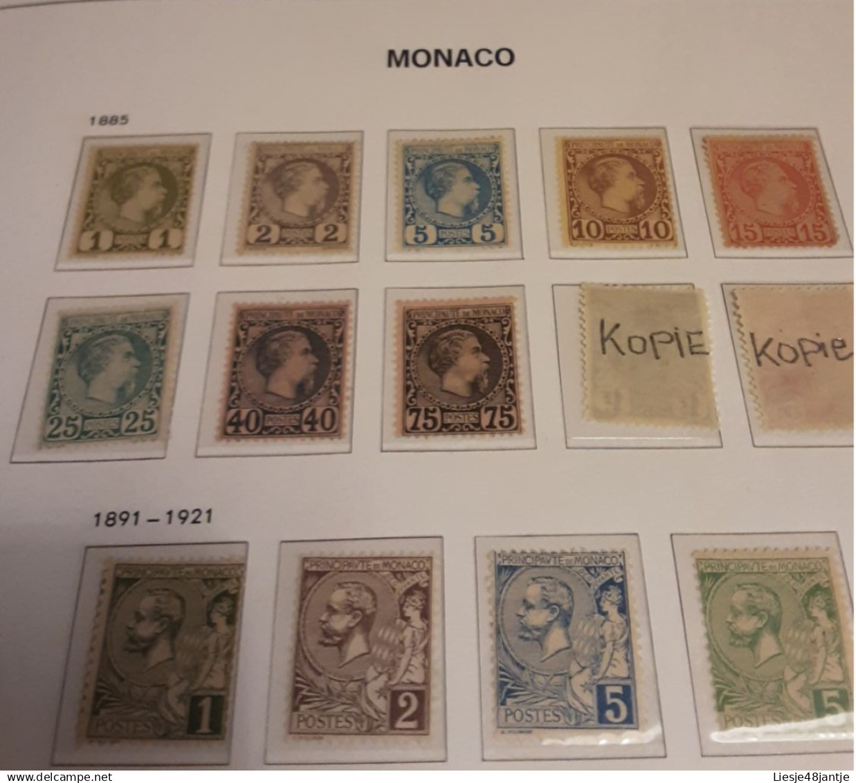 MONACO EXCEPTIONELE COLLECTIE 1885 TOT 2023  XX/X HELEMAAL COMPLEET. ALLES IN 6 DAVO LUX ALBUMS    .