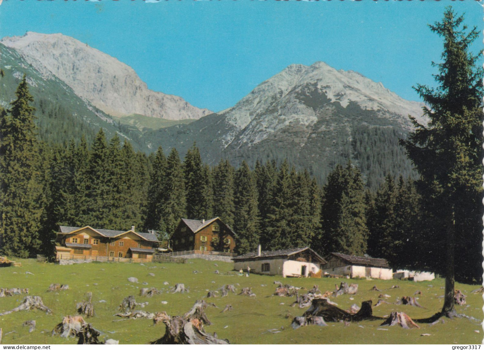 E757) LEUTASCH - Trillfußalm Ganghofers JAGDHAUS - Schloß HUBERTUS - OBERLEUTASCH I. Tirol - Leutasch