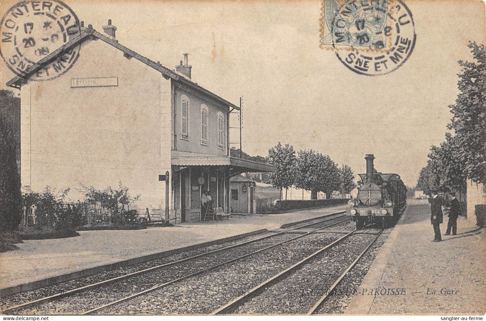 CPA 77 LA GRANDE PAROISSE / LA GARE / TRAIN - Sonstige & Ohne Zuordnung