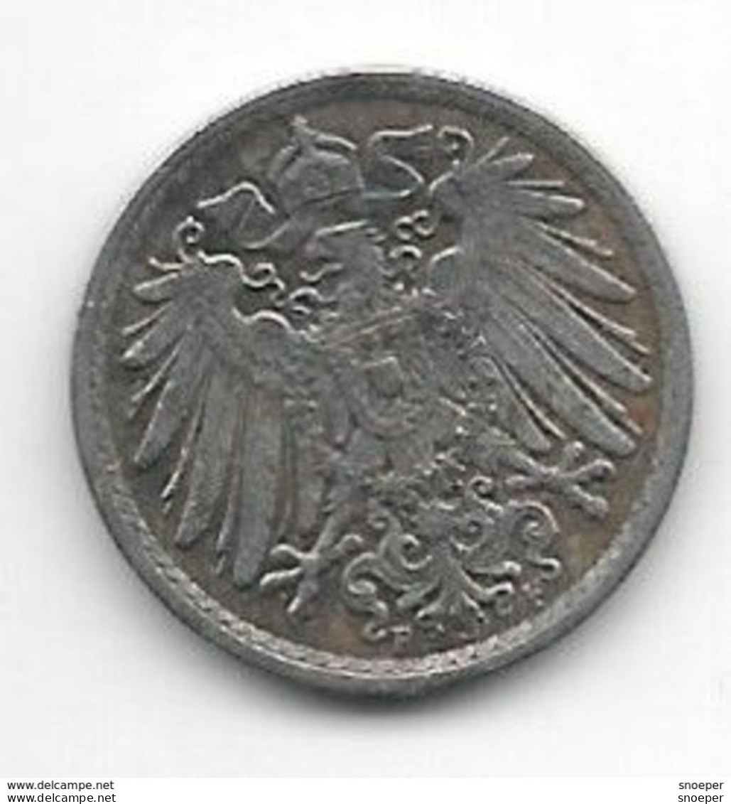 *empire 5 Pfennig 1912 F  Km 11   Vf+ - 5 Pfennig