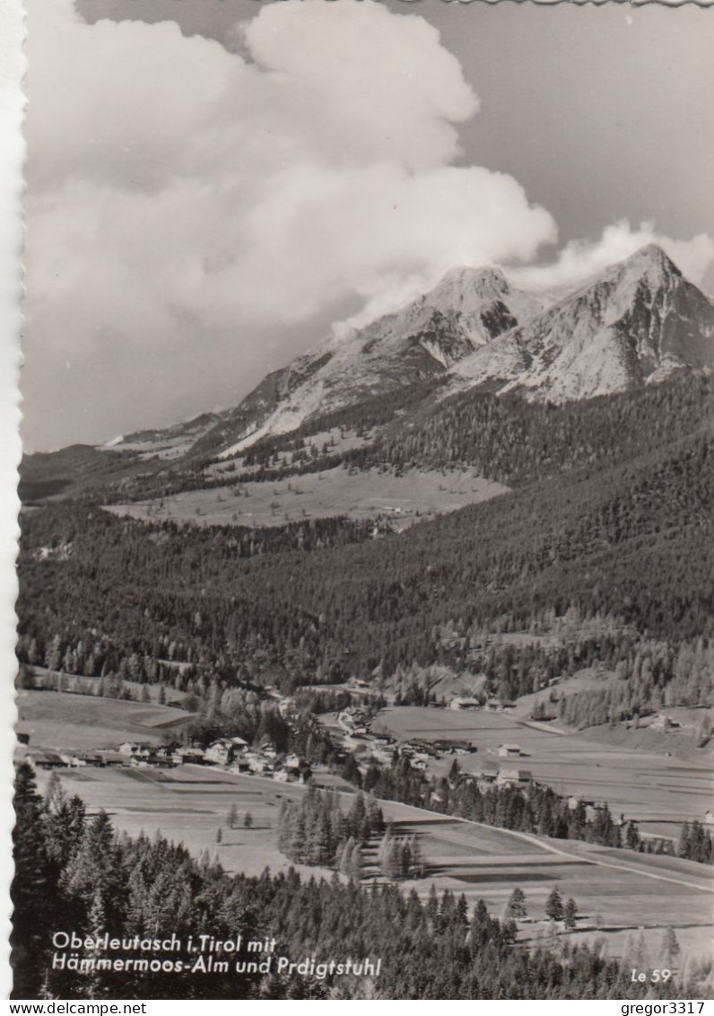 E767) LEUTASCH OBERLEUTASCH In Tirol Mit Hämmermoos Alm Und Predigtstuhl S/W ALT ! - Leutasch