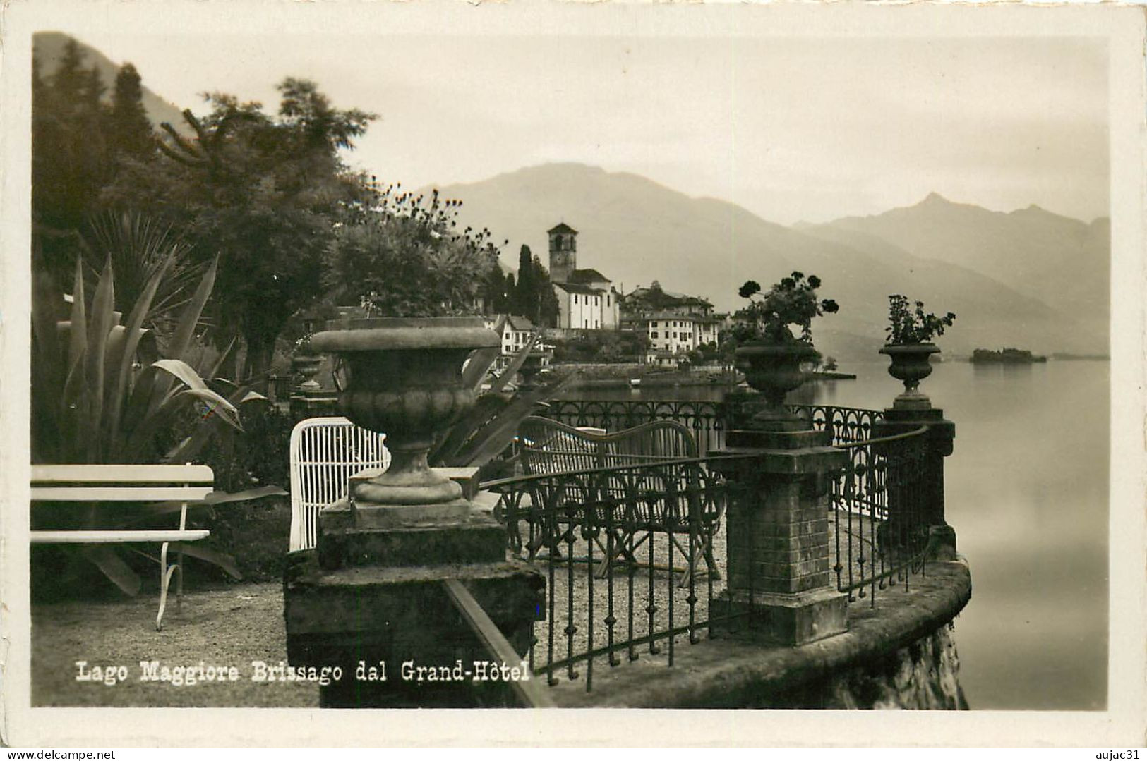 Suisse - Swiss - Schweiz - Tessin - Lago Maggiore - Brissago Dal Grand Hôtel - état - Brissago