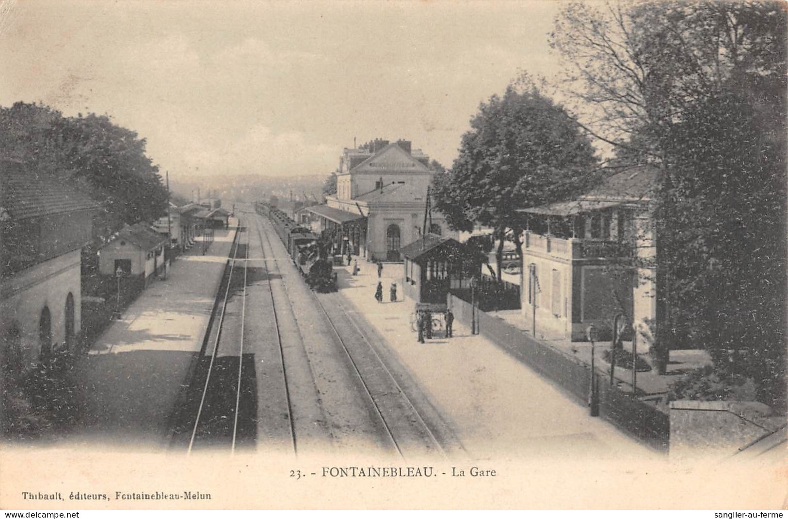 CPA 77 FONTAINEBLEAU / LA GARE - Fontainebleau