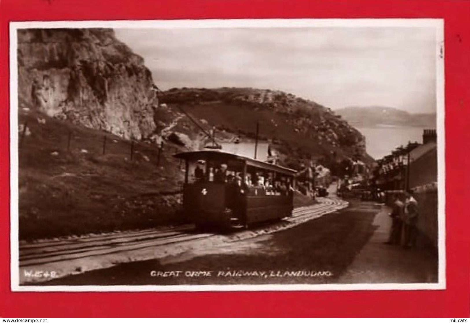 CAERNARVONSHIRE   LLANDUDNO  GREAT ORME RAILWAY AND TRAM CAR   RP - Caernarvonshire