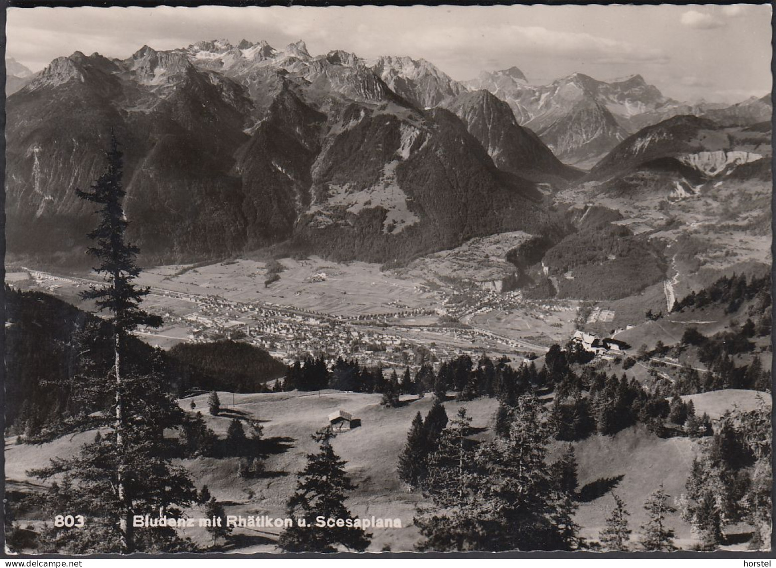 Austria - 6700 Bludenz - Mit Rhätikon Und Scesaplana - Alte Ansicht - Bludenz