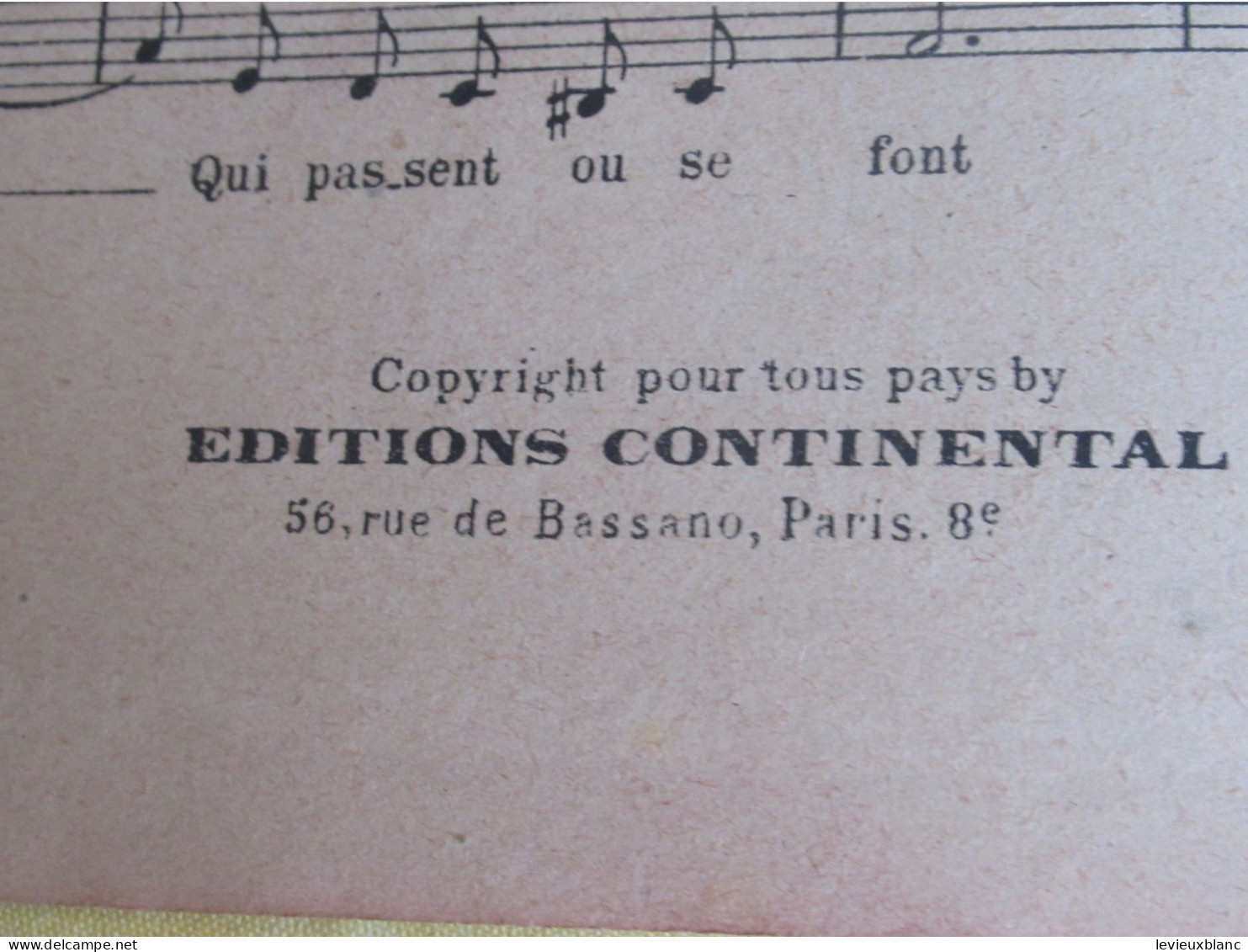 Partition Ancienne/"Je Connais Des Baisers"/ FERNANDEL/Le Club Des Soupirants/Manse/ Parés & Van Parys/1943    PART374 - Sonstige & Ohne Zuordnung