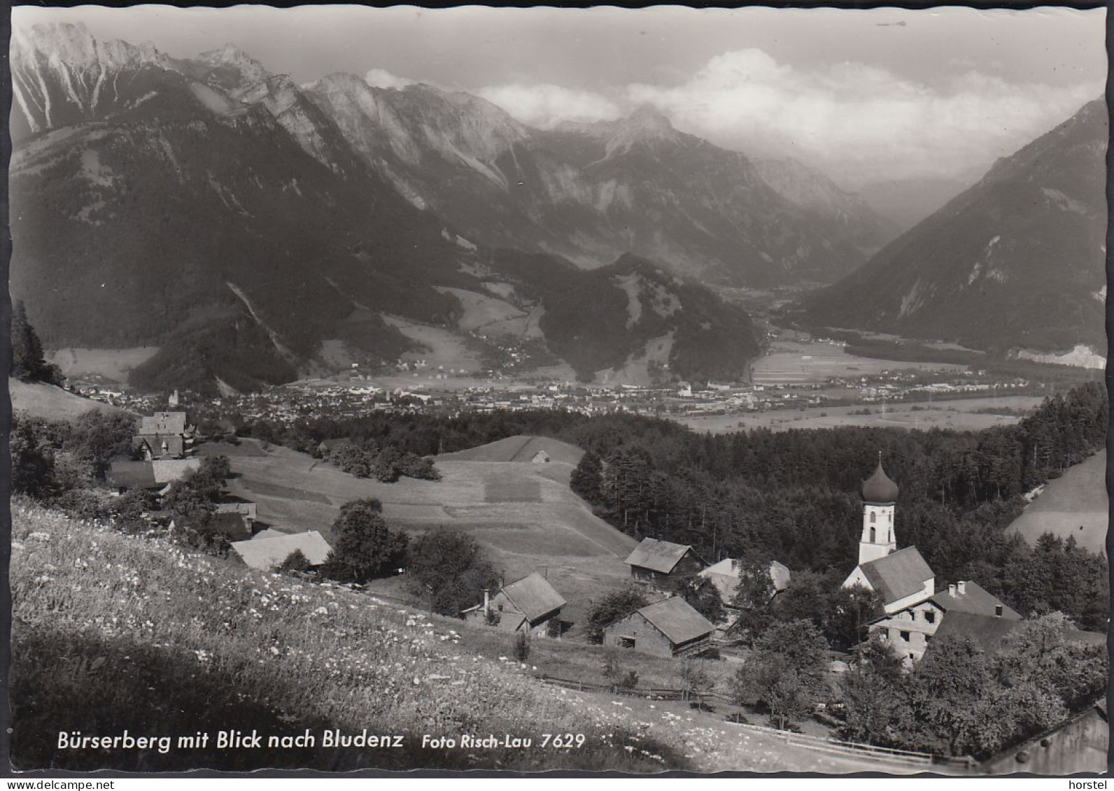 Austria - 6700 Bludenz - Blick Nach Bludenz - Alte Ortsansicht Mit Kirche - Bludenz