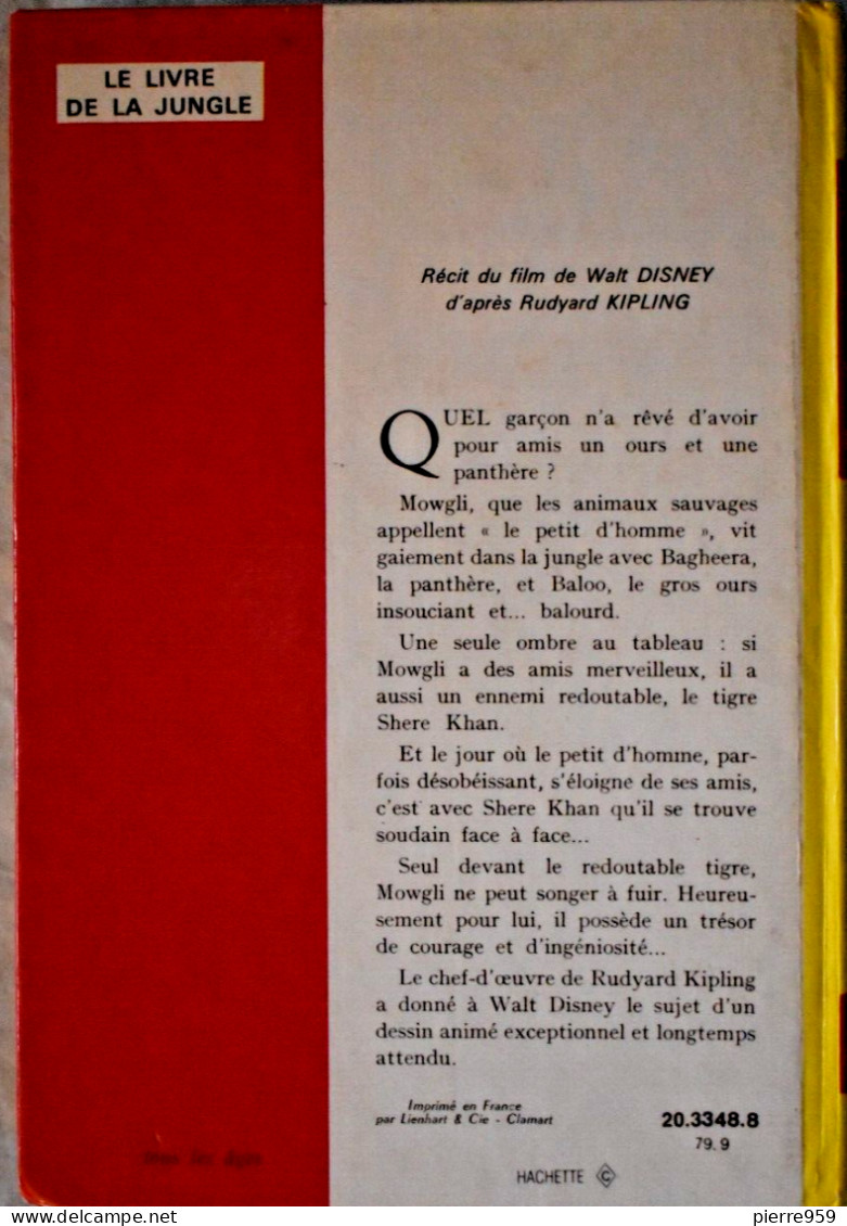 Le Livre De La Jungle - Walt Disnay D'aprés Rudyard Kipling - Disney