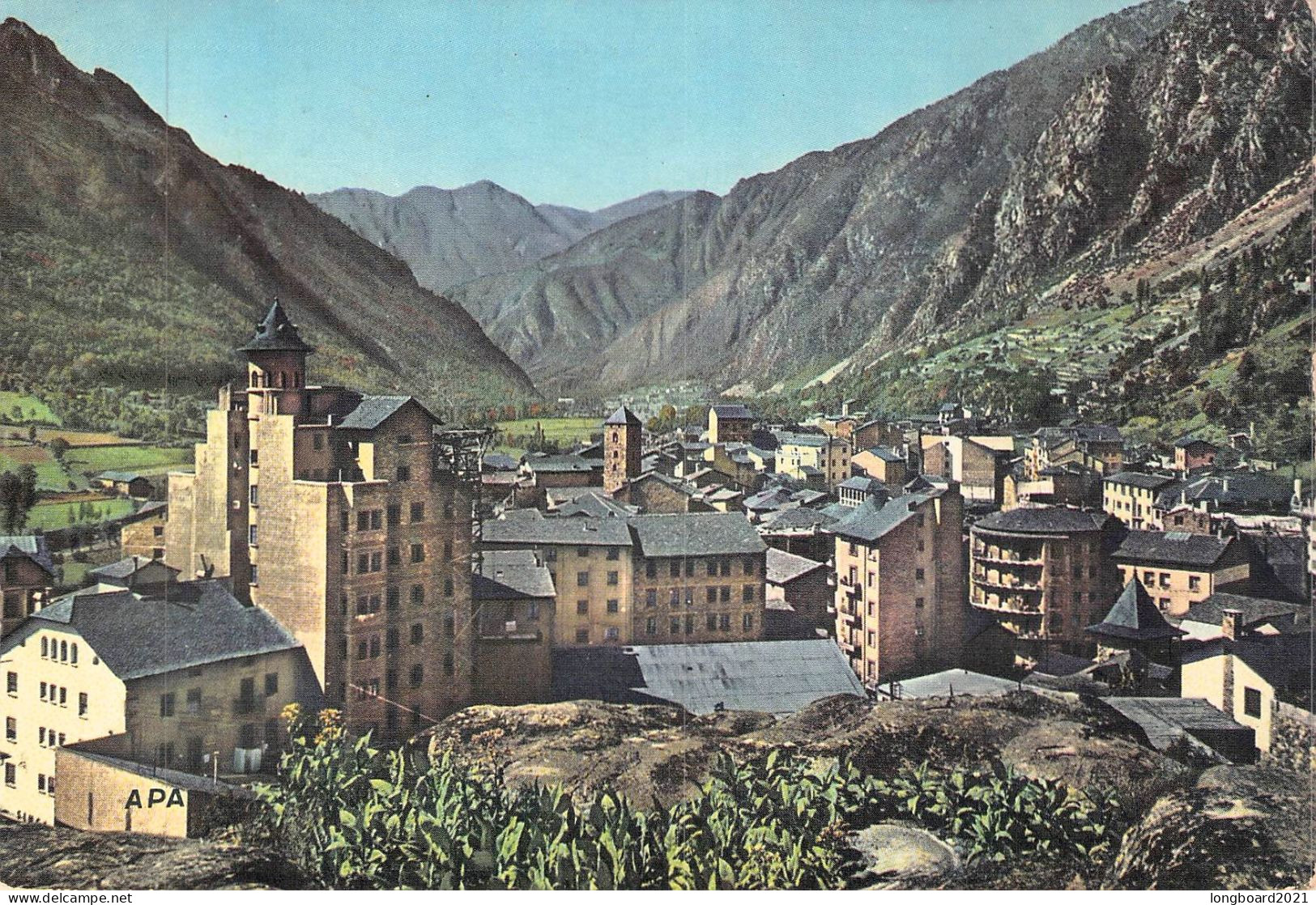 ANDORRA - PICTURE POSTCARD 1962 / 1385 - Lettres & Documents